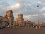 Gate in city